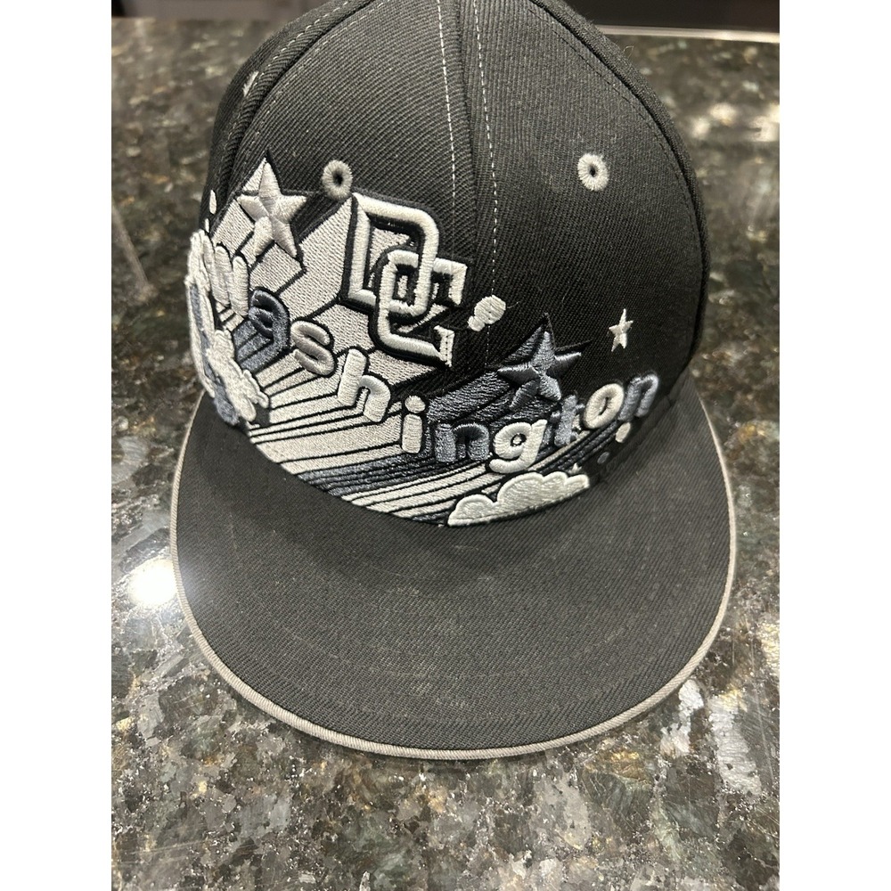 Vintage RARE New Era Washington DC Stars Hat Size 7 1/2 Hip Hop Street